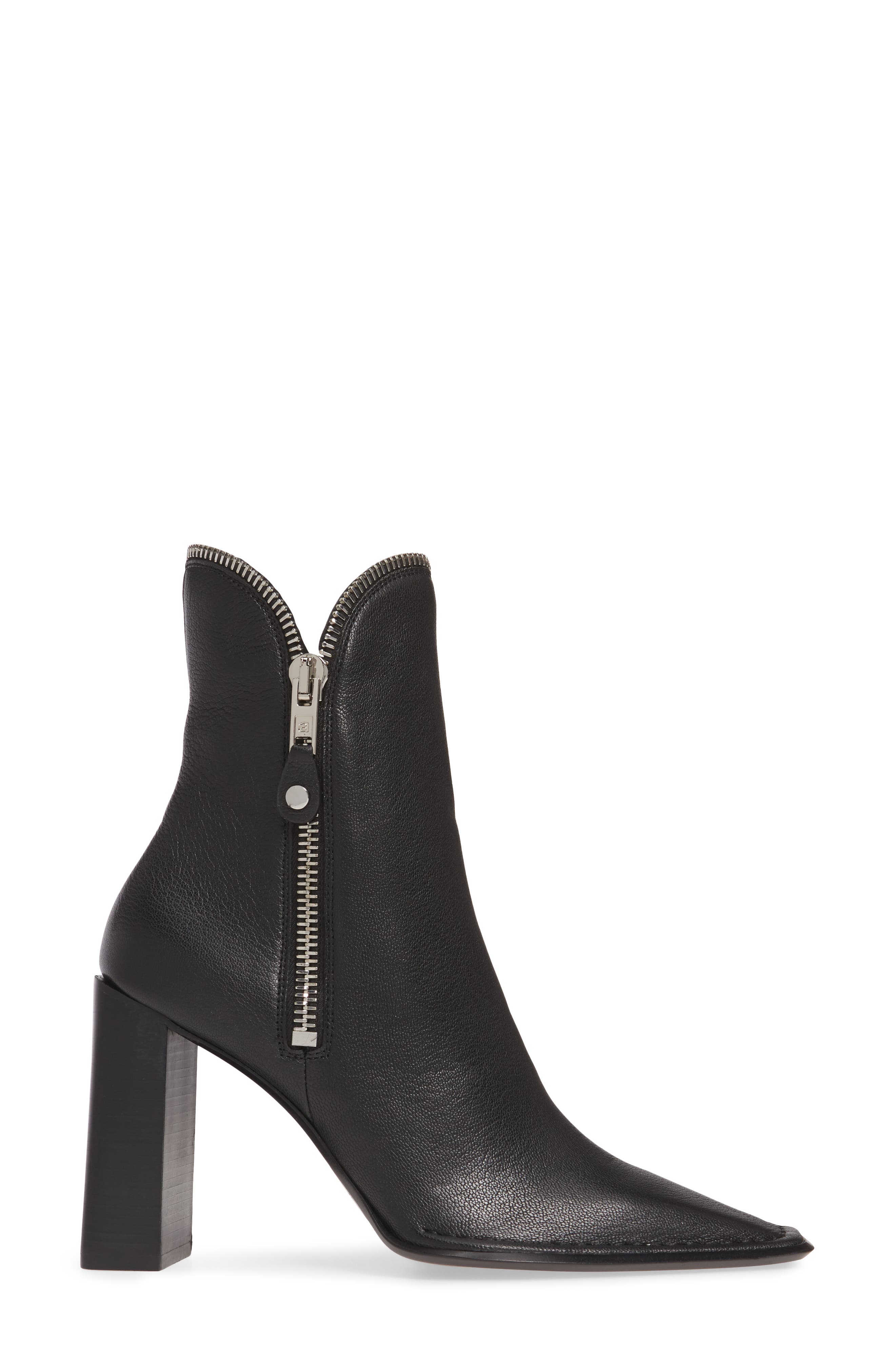 Lane Square Toe Boot, Alternate, color, BLACK