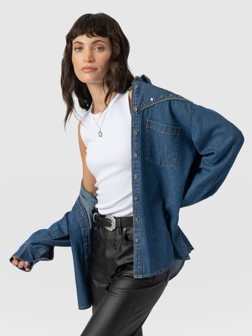 Saint + Sofia Sidney Denim Shirt