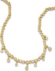 Alexis Bittar Asterales Cubic Zirconia Charm Ball Chain Necklace