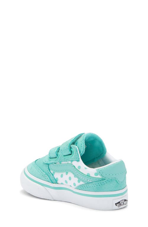Vans Kids' Brooklyn Sneaker In Polka Dots Pool Blue