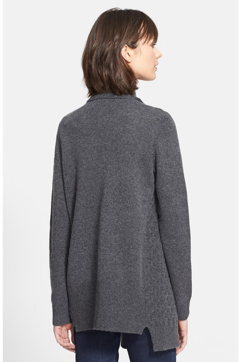Brick Texture Long Cardigan, Alternate, color, FLANNEL