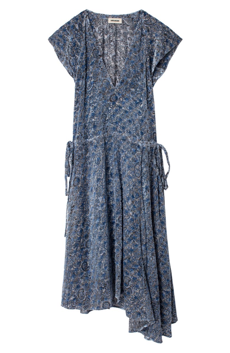 Zadig & Voltaire Rozane Burnout Velvet Dress, Alternate, color,