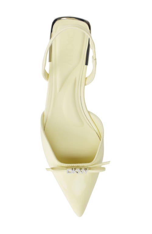 Dkny Mahaska Slingback Pointed Toe Flat In Chamomile