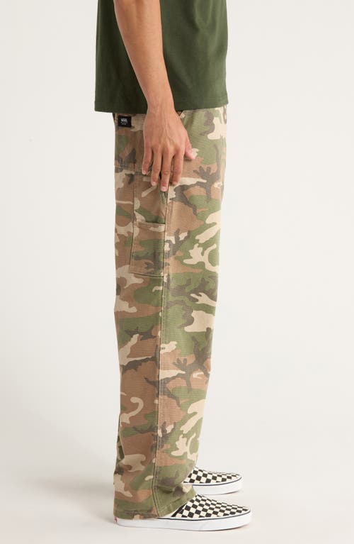 Vans Drill Chore Camo Print Cotton Pants In Multi