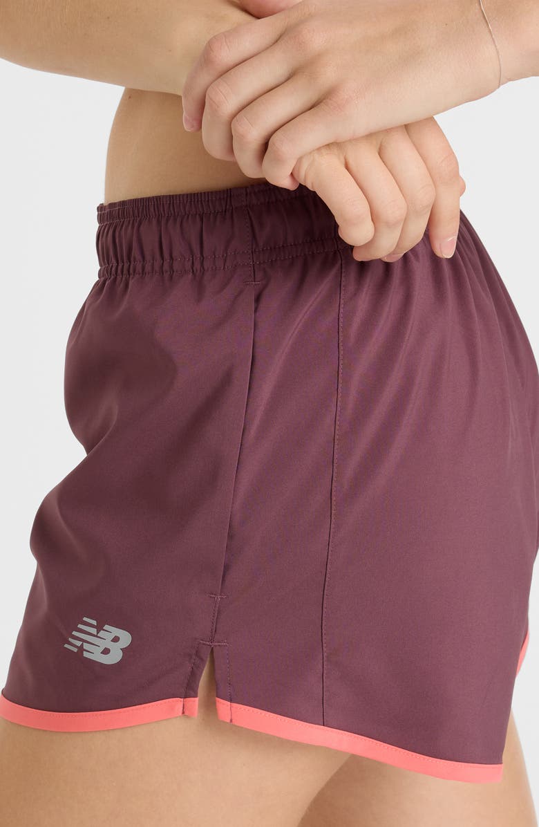 New Balance Sport Essential 3" Inseam Shorts, Alternate, color, Purple