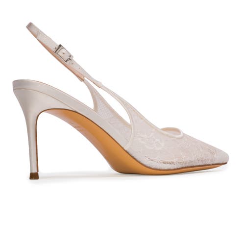 Black Suede Studio Marina 80 Pump In White