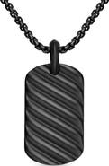 David Yurman Men's Sculpted Cable Dog Tag Pendant