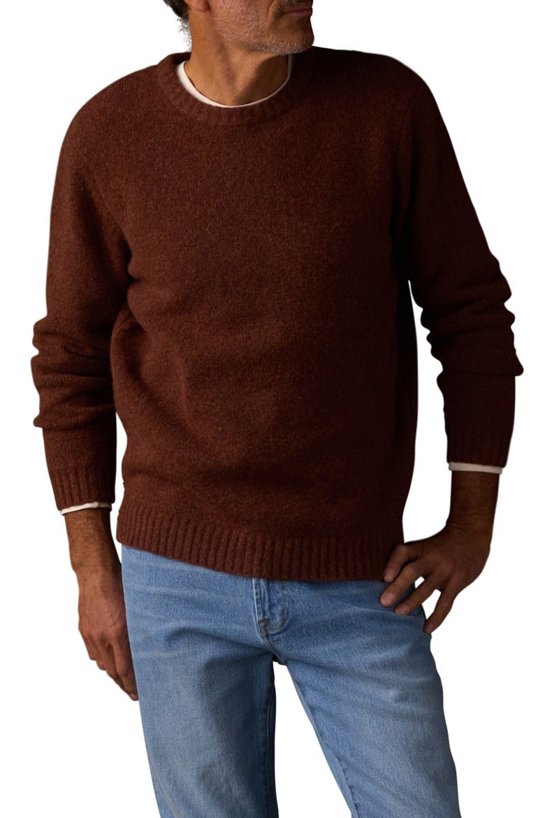 Homebound Crewneck Sweater, Main, color, SPICED BRANDY