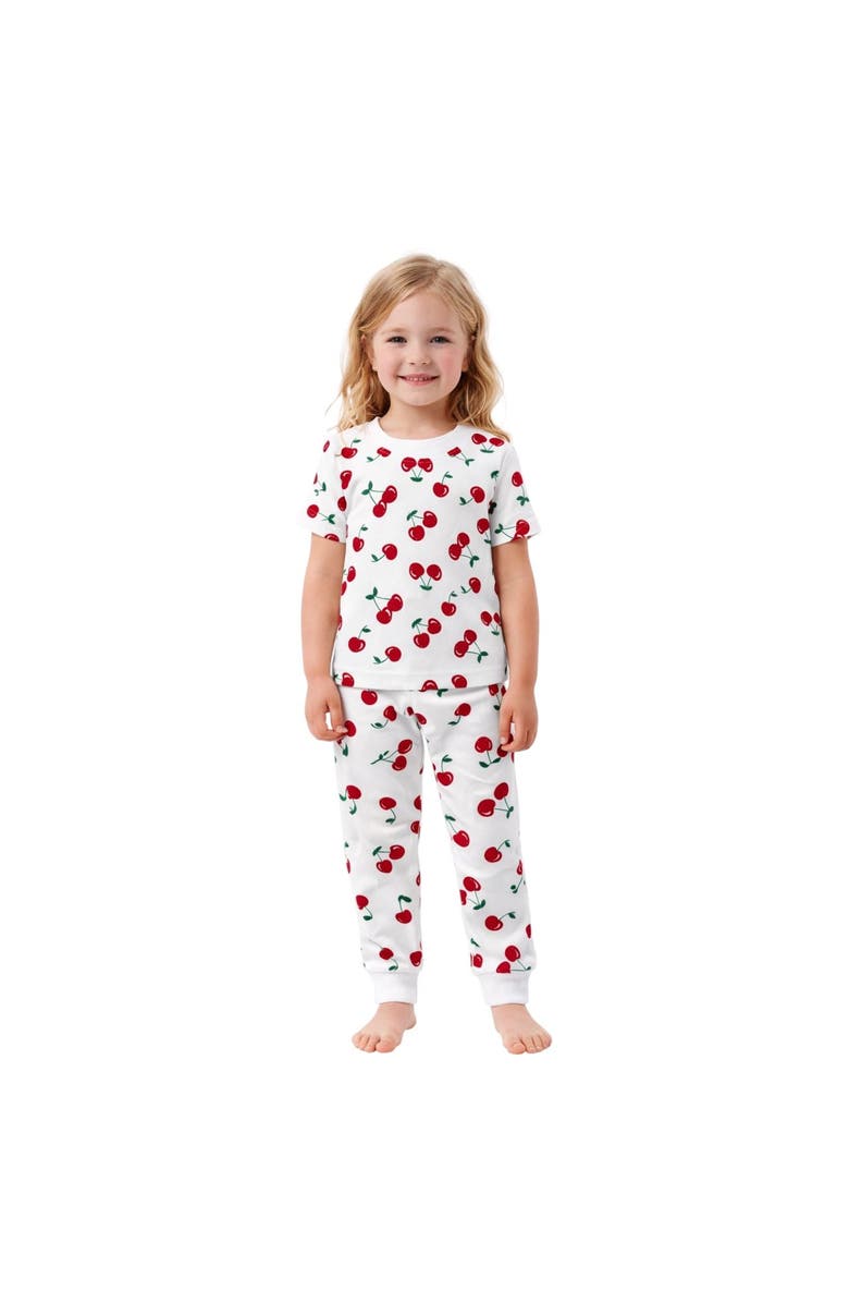 BenBen Kids 3 Pack Pajamas Snug Fitted Short Sleeve Sleepwear Sets, Alternate, color, Red/White/Purple