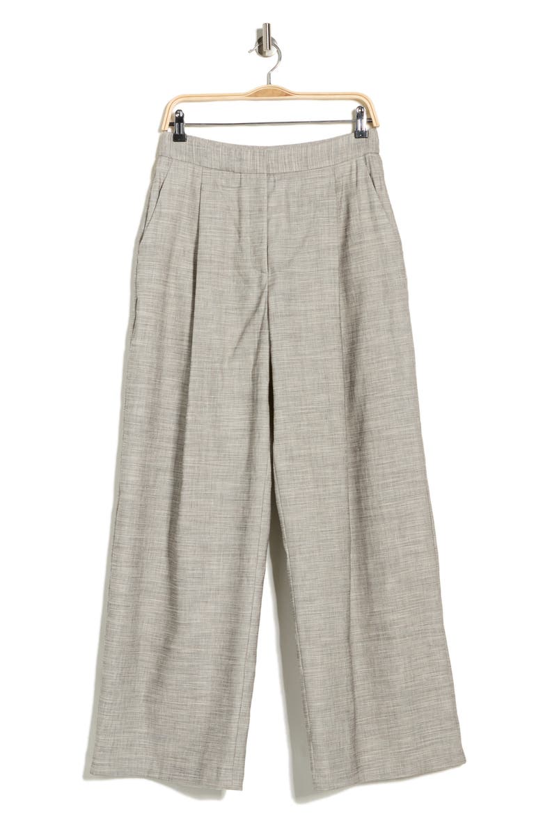 Greenwich Avenue Wide Leg Pants, Alternate, color, LIGHT HEATHER GREY