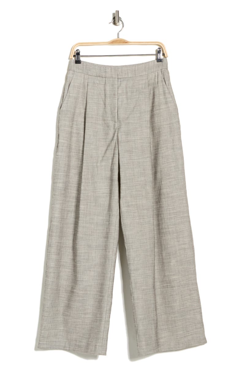 TWP Greenwich Avenue Wide Leg Pants, Alternate, color, Light Heather Grey