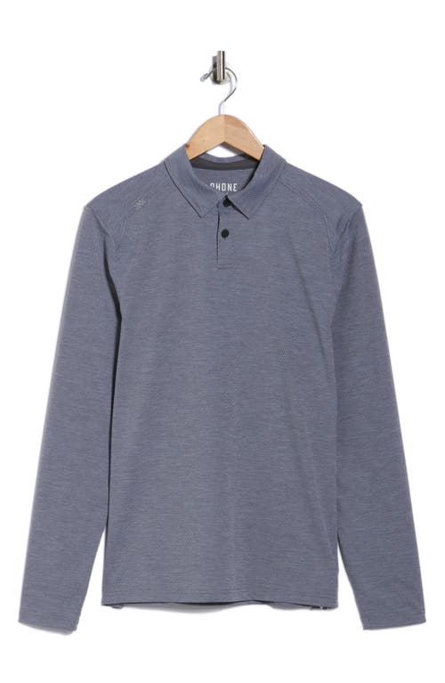 Rhone Commuter Long Sleeve Polo In Gray