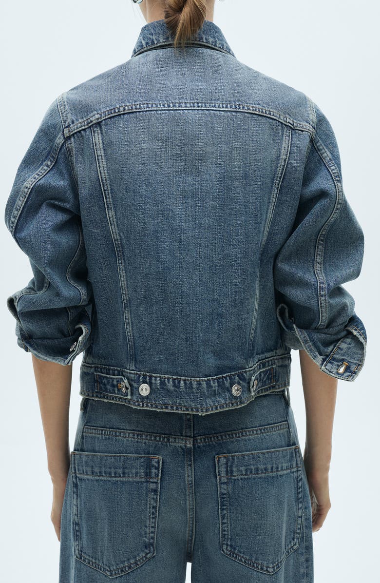 MANGO Denim Trucker Jacket, Alternate, color, 
