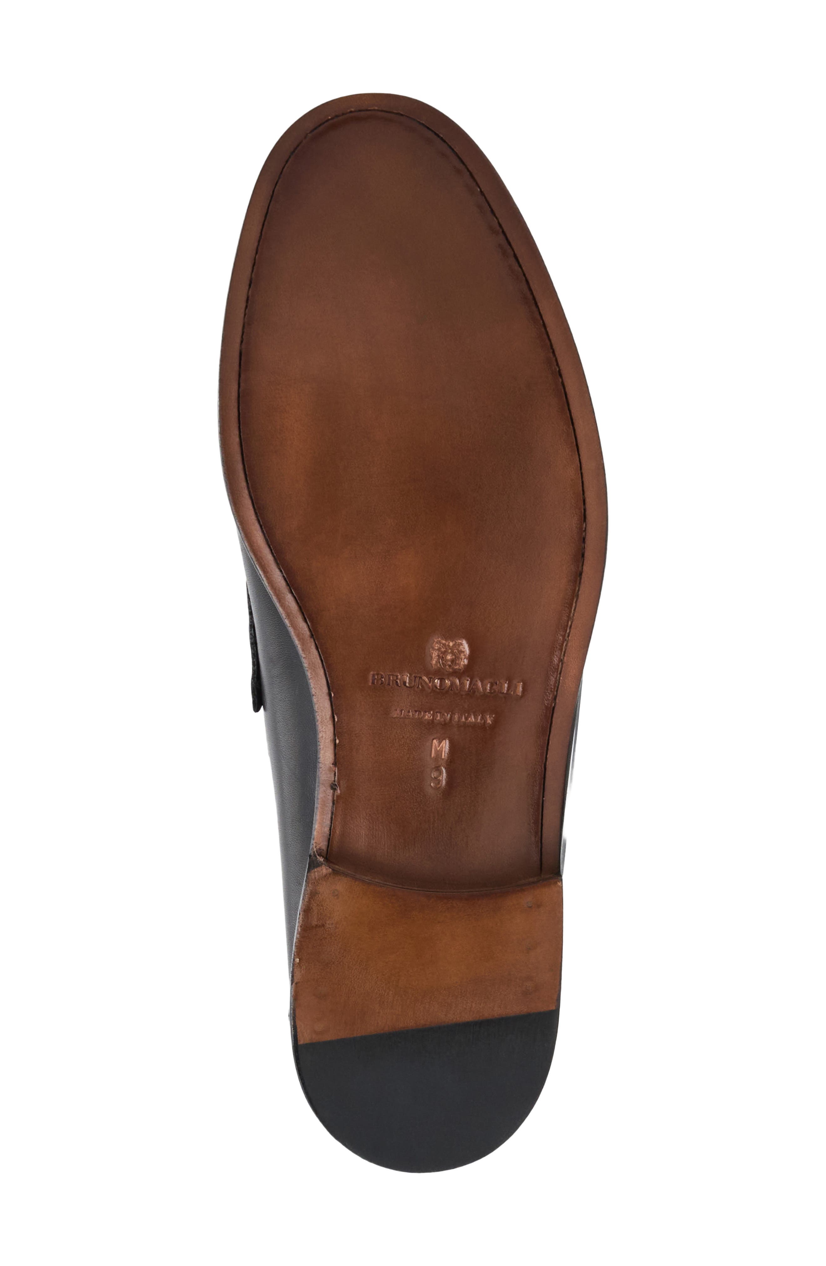 Bruno Magli Lombardo Wrapped Moc Toe Penny Loafer, Alternate, color, 