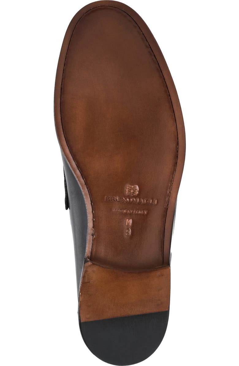 Bruno Magli Lombardo Wrapped Moc Toe Penny Loafer, Alternate, color,