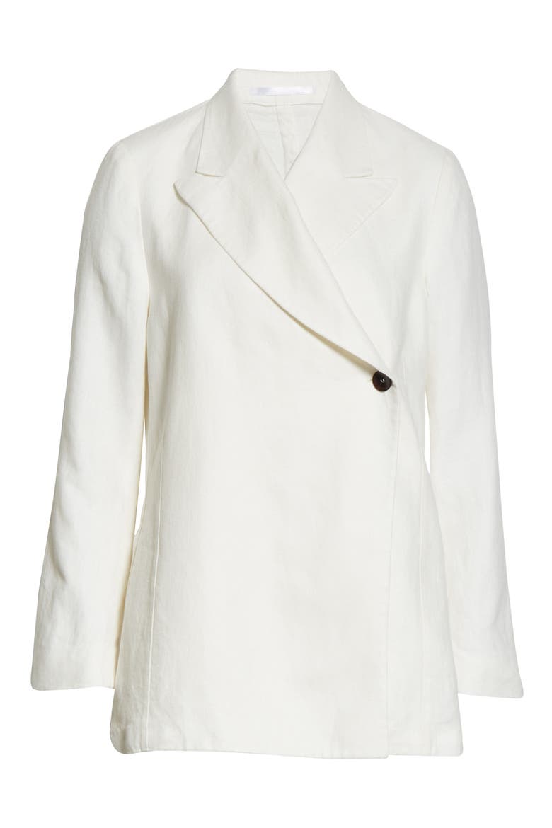 Viv Linen Blazer, Alternate, color, WHITE ASPARAGUS