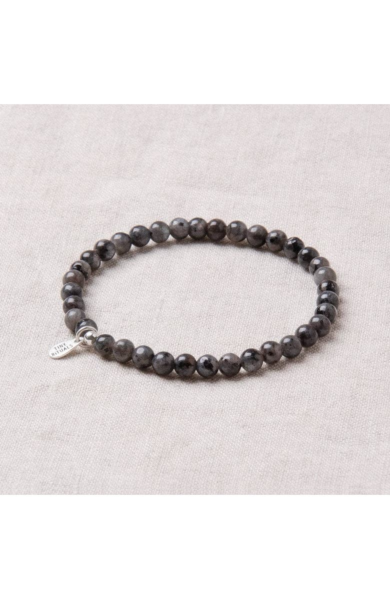 Tiny Rituals Larvikite Labradorite Energy Bracelet, Alternate, color, Black Labradorite