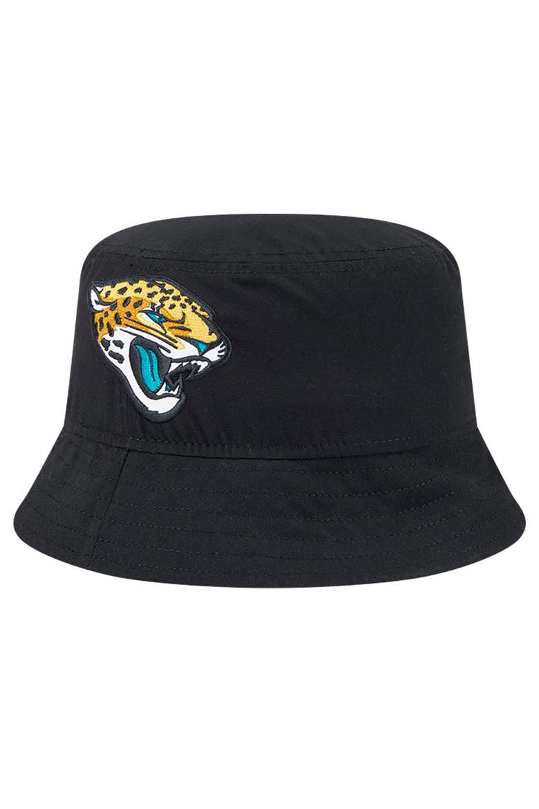 Men's New Era Black Jacksonville Jaguars Helmet Bucket Hat, Alternate, color, Black