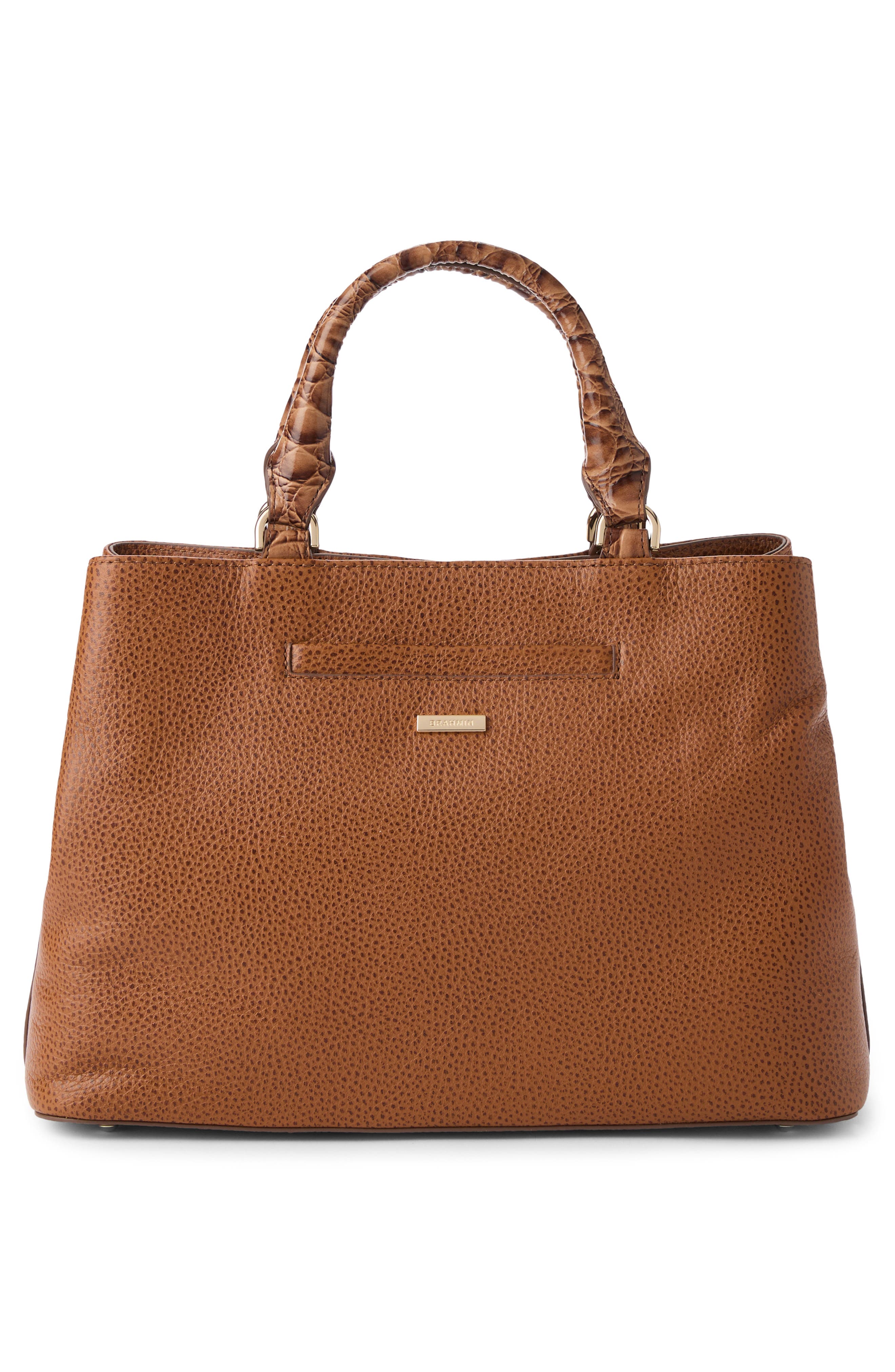 Brahmin Small Denise Leather Satchel, Alternate, color, 