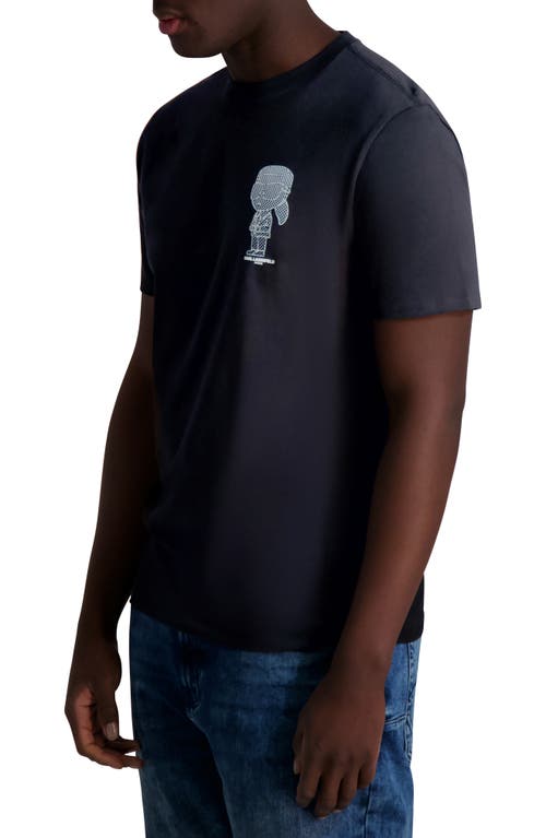 Karl Lagerfeld Paris Pixelated Karl Cotton Graphic T-shirt