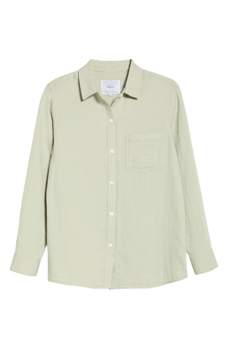 Rails Freeman Cotton Button-Up Shirt, Main, color, Vintage Sage
