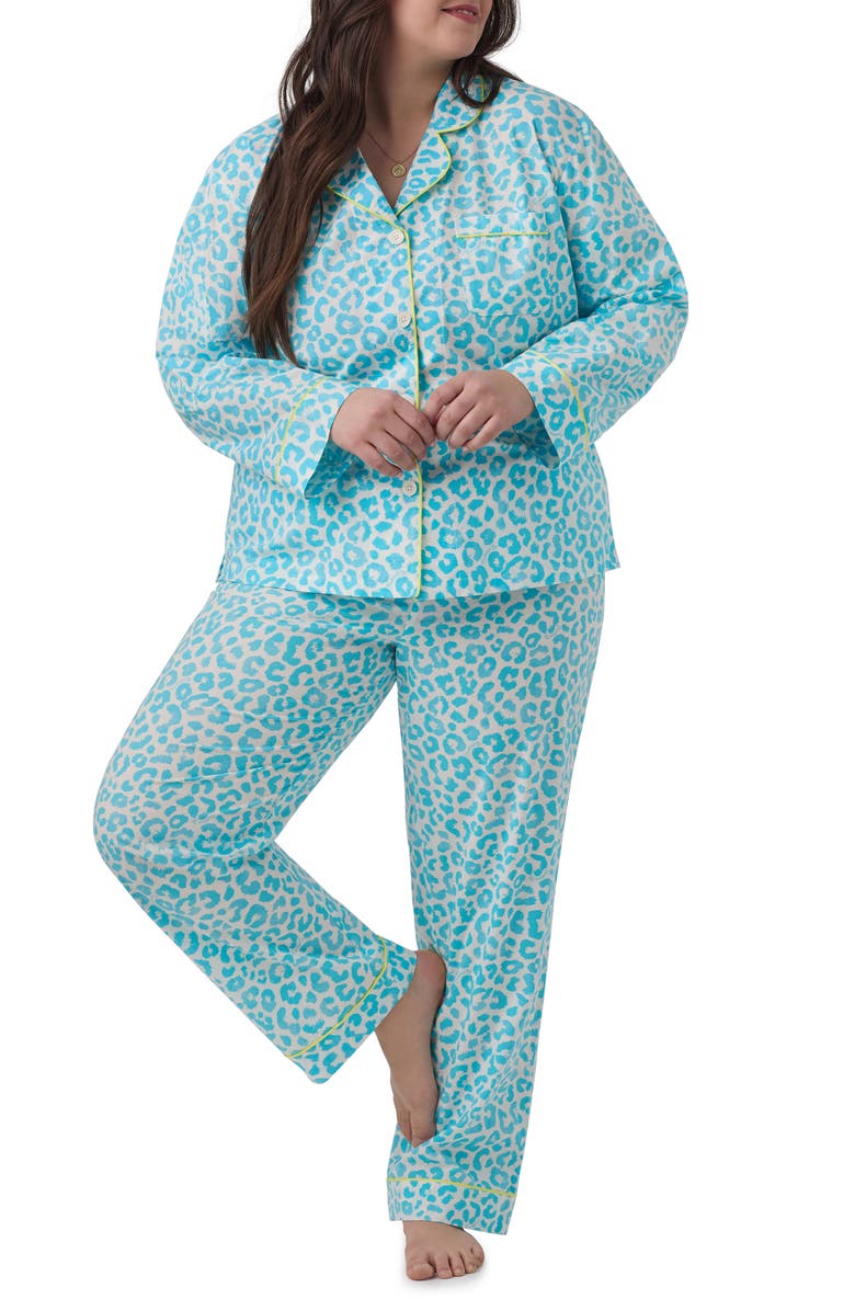 BedHead Pajamas Leopard Print Long Sleeve Pajamas, Alternate, color, 