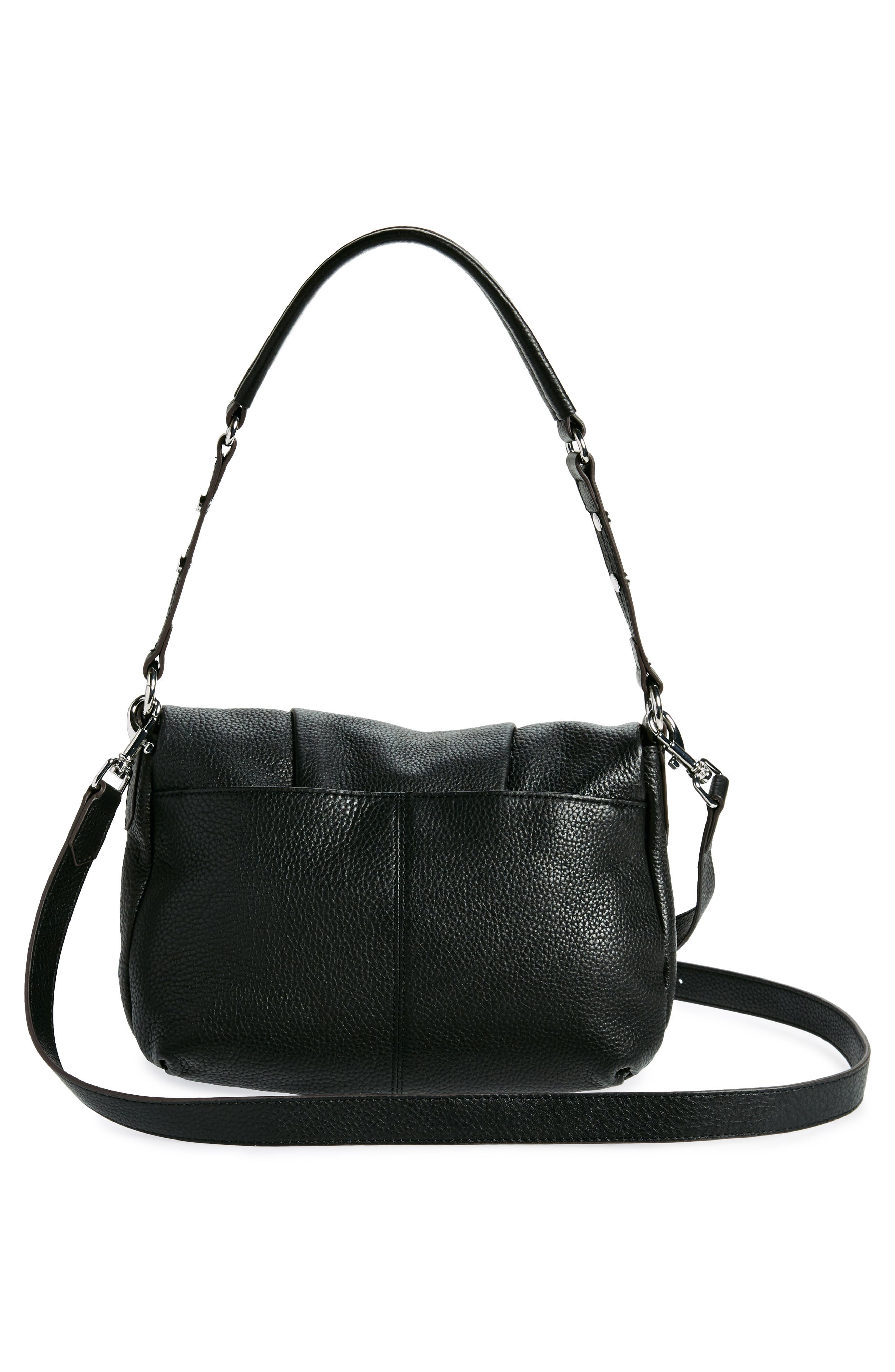Corfu Convertible Shoulder Bag, Alternate, color, BLACK W SILVER