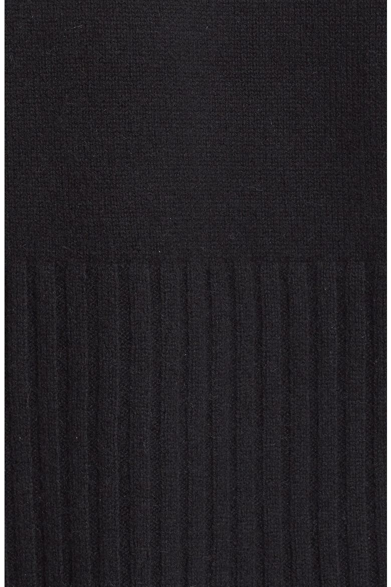 V-Neck Cashmere Sweater, Alternate, color, BLACK