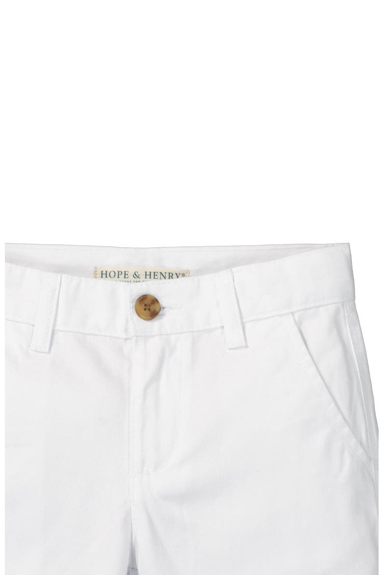 Baby Boys' Organic Stretch Chino Short, Infant, Alternate, color, White Stretch
