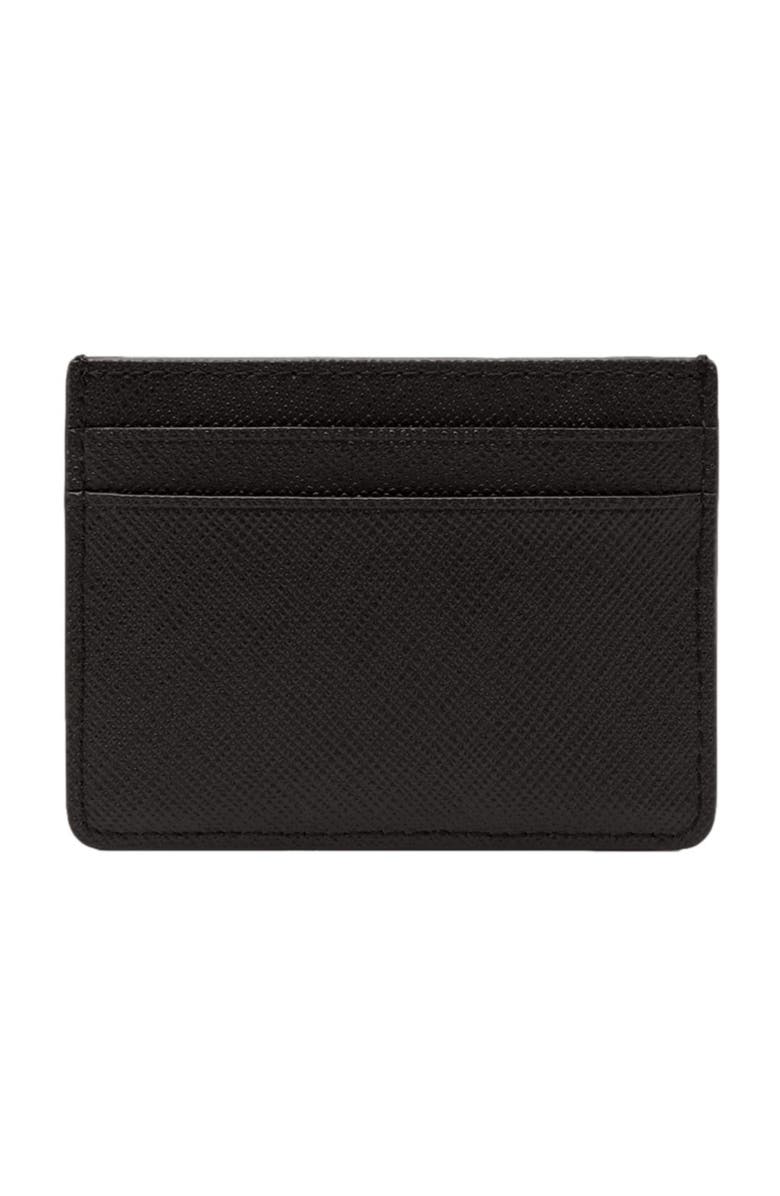SANDRO Reconstituted leather cardholder, Alternate, color, Black