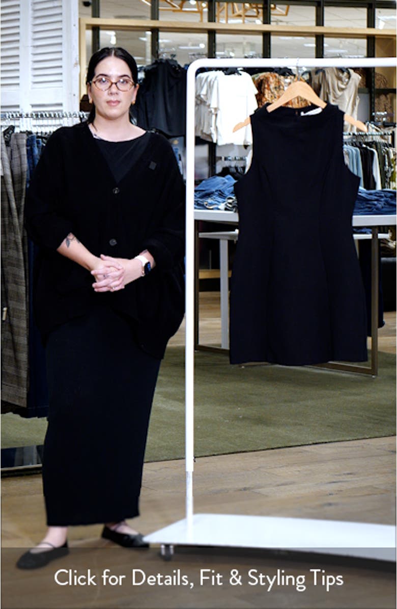 Lucina Mock Neck Cocktail Shift Dress, sales video thumbnail