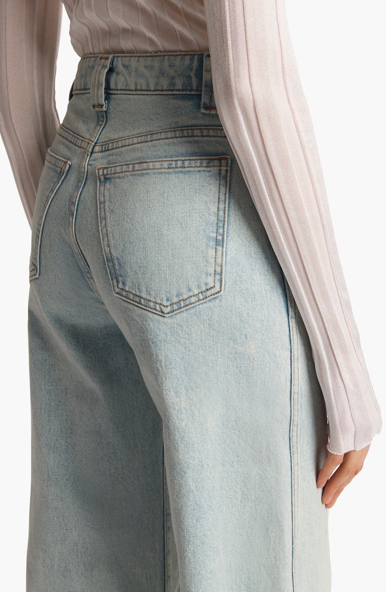 Khaite Dane Wide Leg Jeans, Alternate, color,