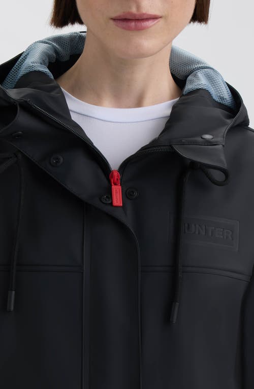 Hunter Spring Waterproof Rain Jacket In Black