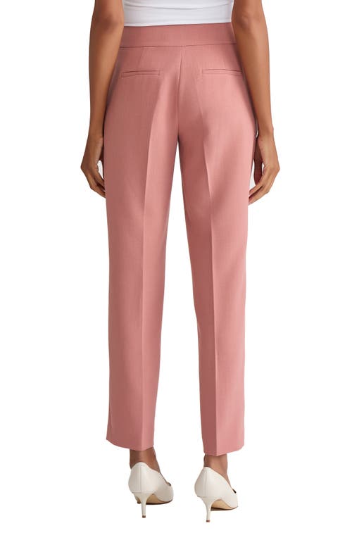 Kasper Plus Size High-rise Slim-leg Pants In Pink