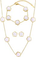 Adornia 4-Piece Mother of Pearl Jewelry Set