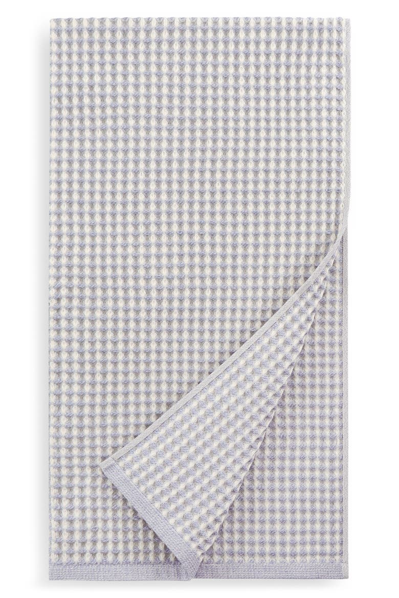 Pure Yarn Dyed Cotton Waffle 4-Piece Bath & Hand Towel Set, Alternate, color, CHAMBRAY BLUE