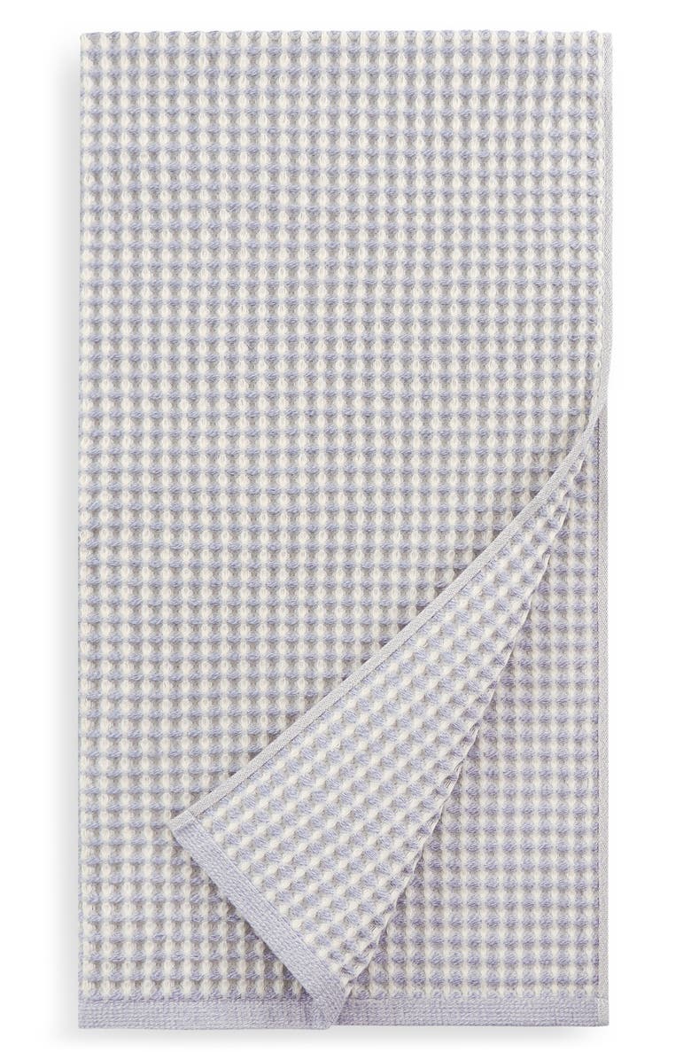DKNY Pure Pure Yarn Dyed Cotton Waffle 4-Piece Bath & Hand Towel Set, Alternate, color, Chambray Blue
