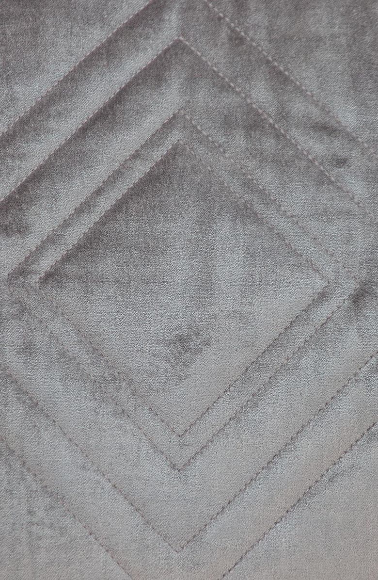 PARKLAND COLLECTION Reta Diamond Quilted Throw Pillow, Alternate, color, Taupe