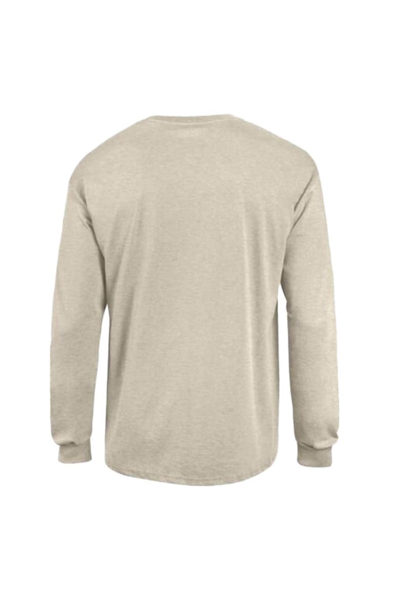 Men's Champion  Heather Oatmeal Miami Dolphins White Ink Jersey Long Sleeve T-Shirt, Alternate, color, Oatmeal