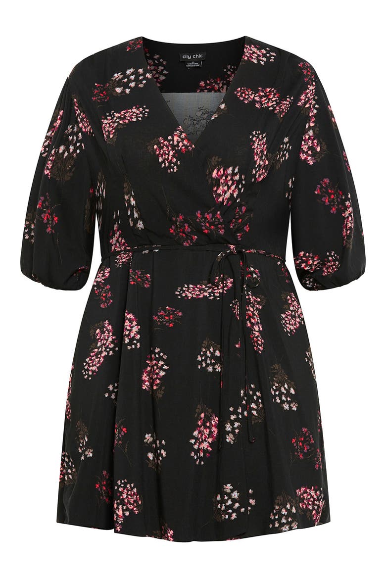 Camila Floral Faux Wrap Dress, Alternate, color, FLORAL