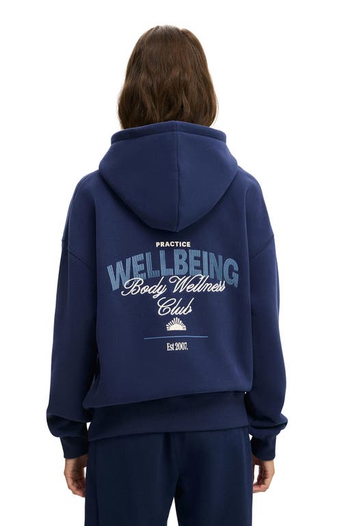 Cotton On Body Active Plush Premium Graphic Hoodie In Blue