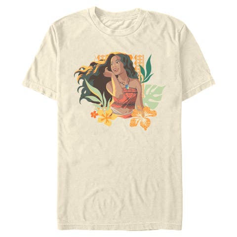 Men's Floral And Smiling Short Sleeve Graphic T-shirt