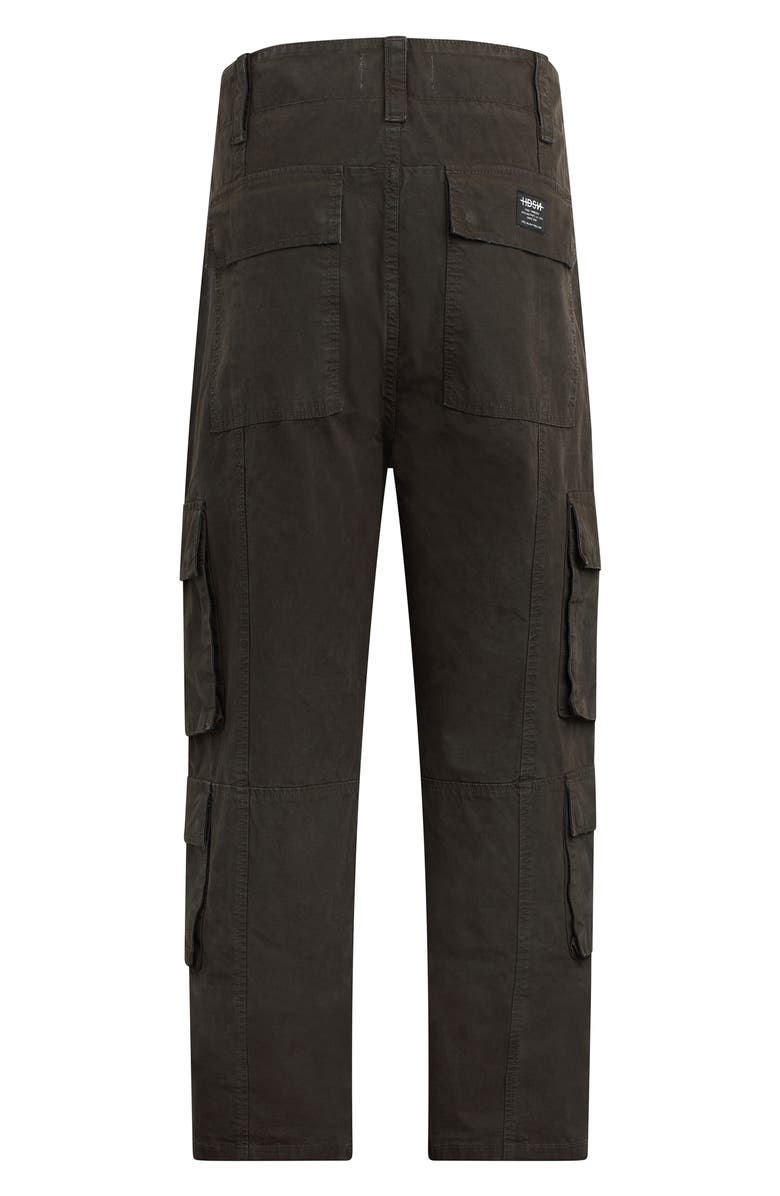 Hudson Jeans Wide Leg Linen Blend Cargo Pants, Alternate, color, 