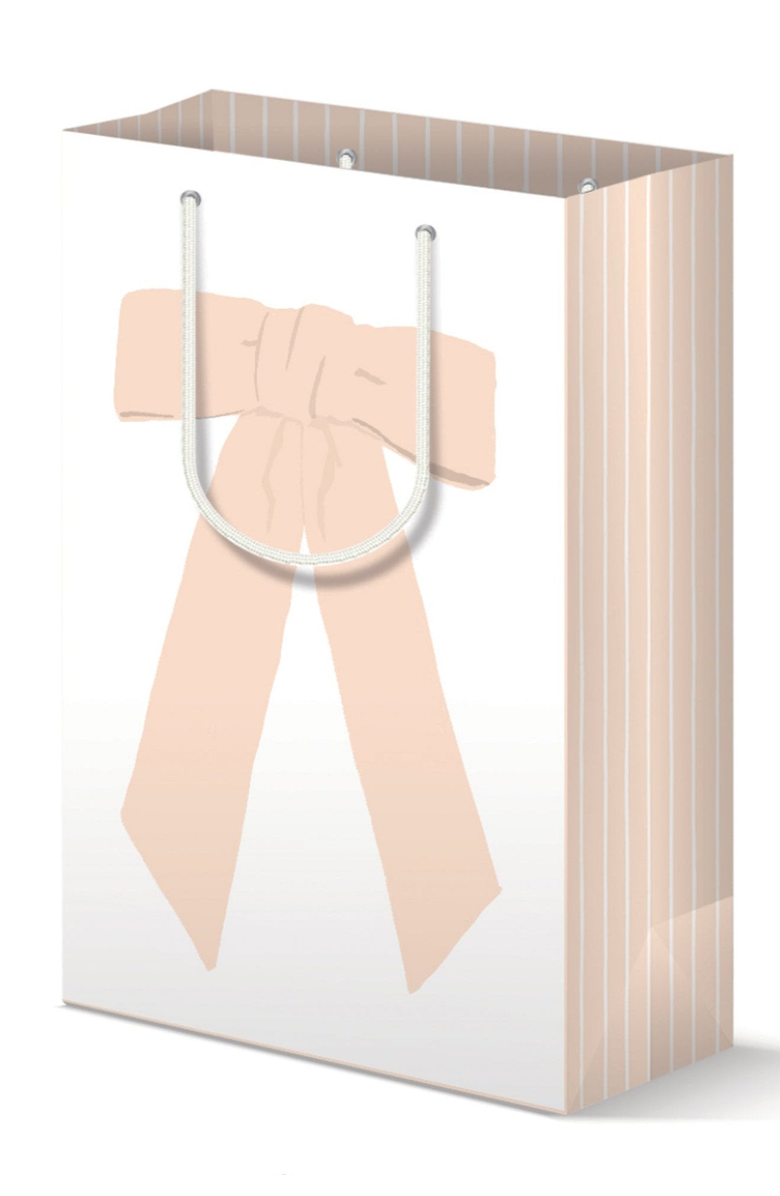 Joy Paper Co. Bow Gift Bag & Card Set, Alternate, color, Pink Bow