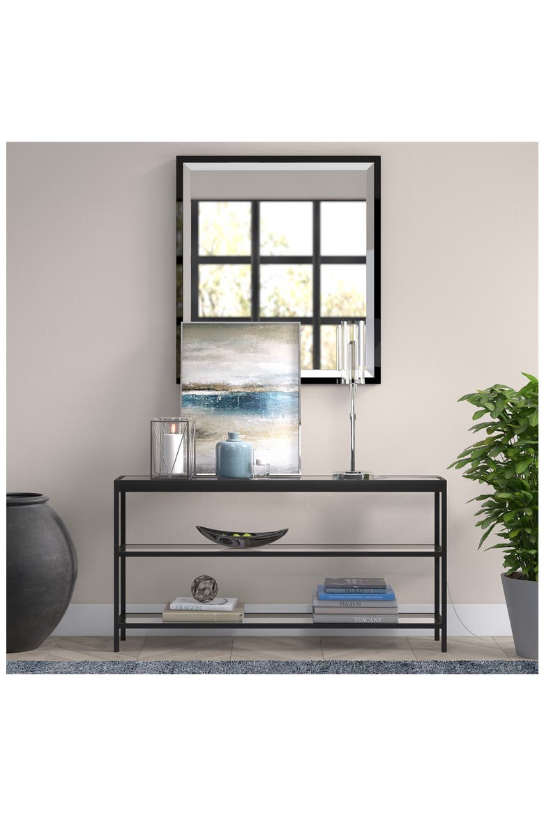 HUDSON AND CANAL Frieda Polished Nickel Table Lamp with Clear Glass ...