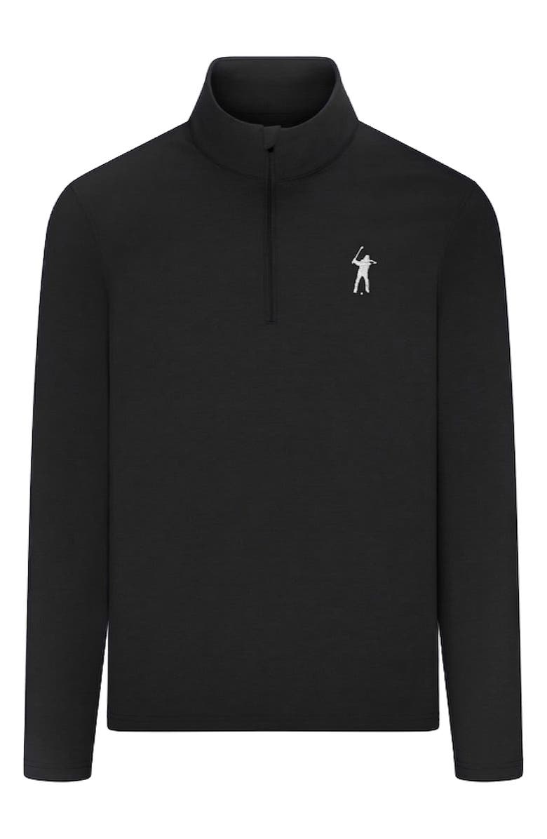 Eastside Golf Signature Quarter Zip Pullover, Main, color, Black
