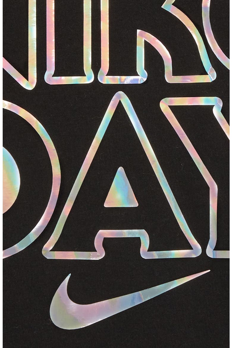 Have a Nike Day Iridescent Tee, Alternate, color, BLACK