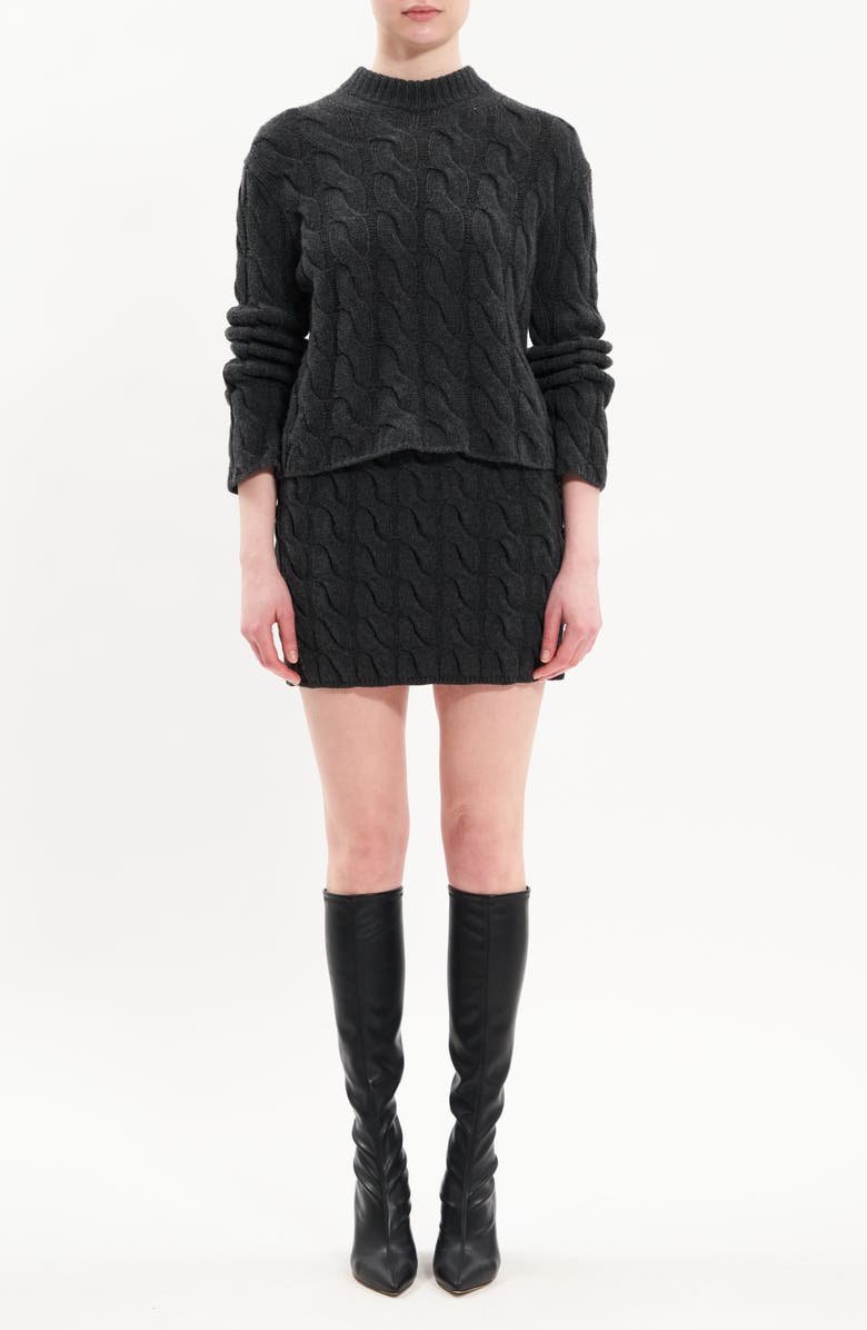 Theory Cable Knit Wool & Cashmere Sweater, Alternate, color,