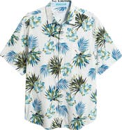 Tommy Bahama Nova Wave Frond Mosaic Short Sleeve Seersucker Button-Up Shirt
