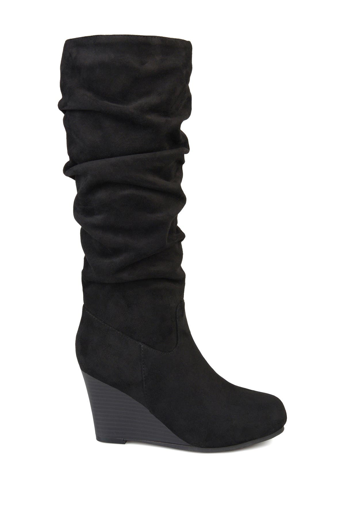 Journee Collection Haze Wedge Boot, Alternate, color, Black